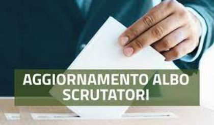 Aggiornamento Albo scrutatori di seggio - iscrizione e cancellazione Aggiornamento Albo scrutatori di seggio - iscrizione e cancellazione