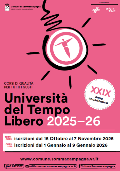 Corsi UTL (Università del tempo libero) - anno 2025-2026 - Iscrizioni aperte