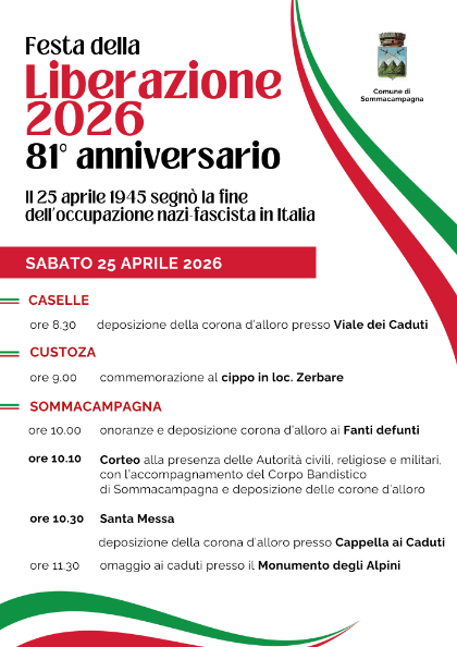 Cerimonia commemorativa 25 Aprile