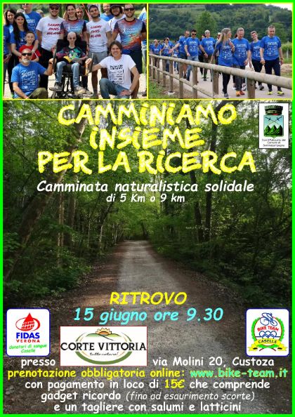 Camminiamo insieme per la ricerca Camminiamo insieme per la ricerca