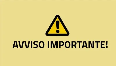 Immagine avviso importante