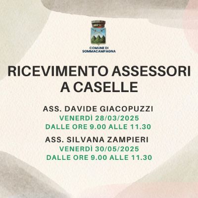 Immagine ricevimento Assessori a Caselle