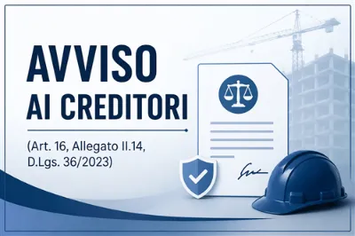 2026 Immagine avviso ai creditori lavori pubblici