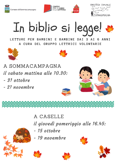 2026 IN BIBLIO SI LEGGE - 3-6  AUTUNNO 2026