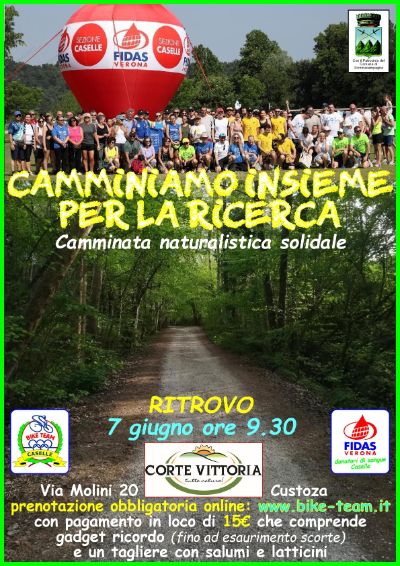 Locandina Camminiamo insieme per la Ricerca