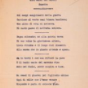 365. CARTOLINA. SONETTO ALLE MADRI 1921