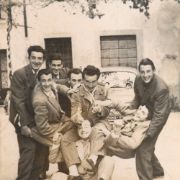 566. SOMMACAMPAGNA 1952_FESTA AGLI AMICI CHE PARTONO PER IL BELGIO