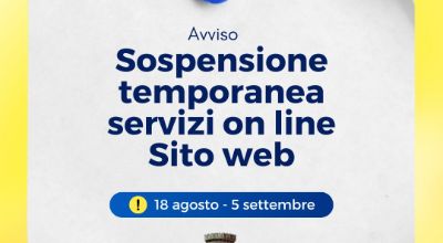 Immagine sospensione sito web