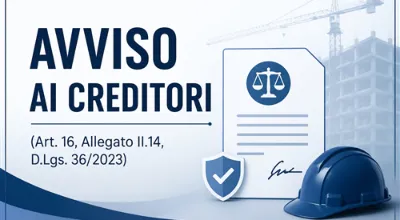 2026 Immagine avviso ai creditori lavori pubblici