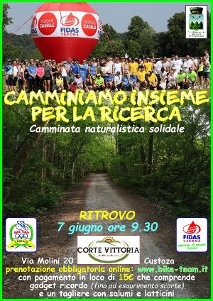 Locandina Camminiamo insieme per la Ricerca